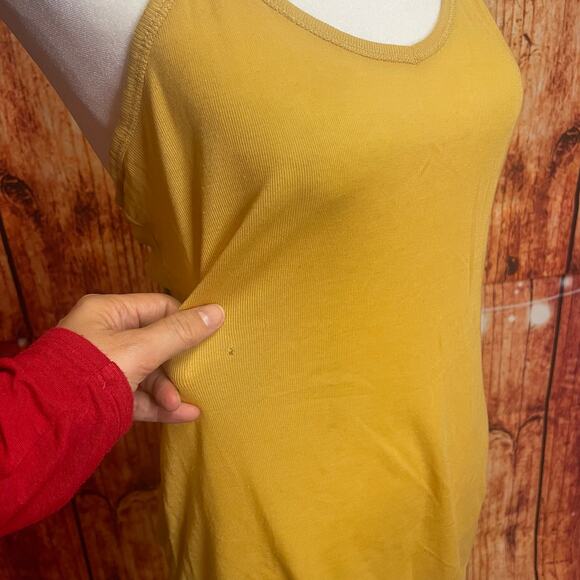 Set of 2 Free People lightweight camisoles size Large brown & yellow tencel - Picture 6 of 9